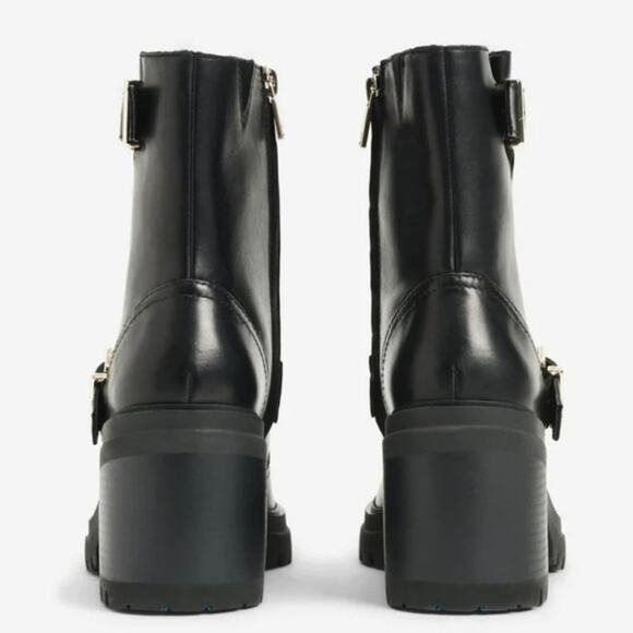 KENNETH Cole Rhode Buckled Leather Boot lug sole with Polar Grip size 8.5 new!!! - Picture 4 of 16